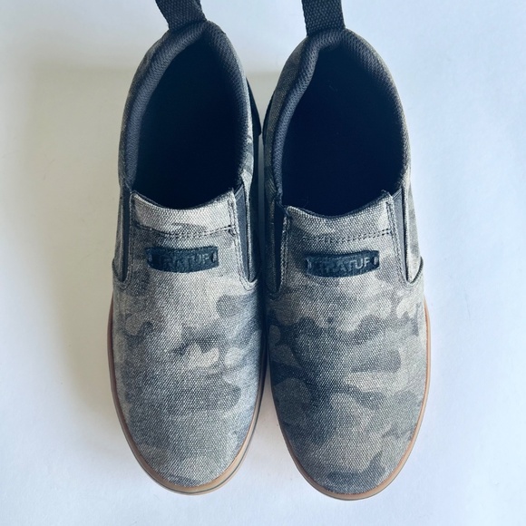 Men’s Xtra Tuf Green Military Fabric Rubber Outsole Low Top Sneakers Size 8 - Picture 4 of 16